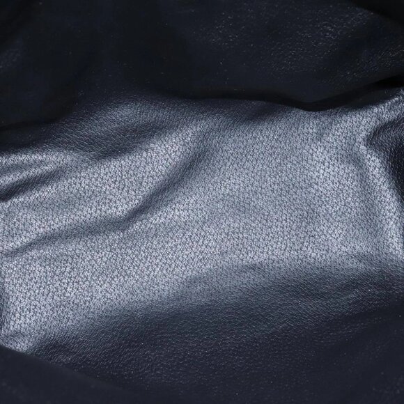 CELINE Macadam Canvas Tote Bag PVC Leather Black Gold Auth 106873V - Picture 11 of 15